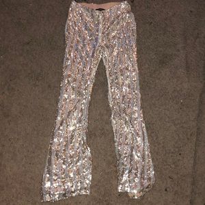 Sequin Flare Pants